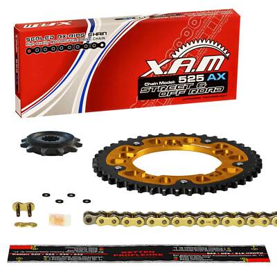 Kettensatz Yamaha TDM 900 (RN08) 02-03, XAM AX EXTRA GOLD G&B, X-Ring, Stealth G