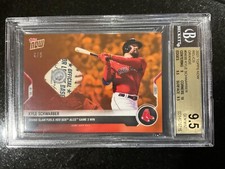 Topps Now Boston Red Sox  Kyle Schwarber ORANGE 4/5 Baseball Relic BGS 9.5 POP 1