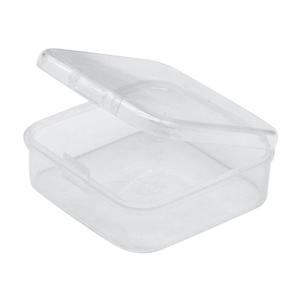 6x Small Plastic Storage Boxes Container Square Box Coins Screws Jewelry Crafts - Image 2 of 4