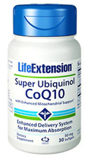 Super Ubiquinol CoQ10 with Enhanced Mitochondrial Support  50 mg, 30 softgels