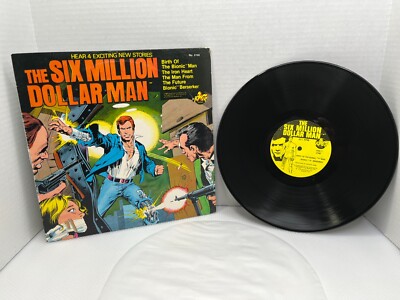 The Six Million Dollar Man 4 Exciting New Stories 1975/76 Vinyl Record Universal