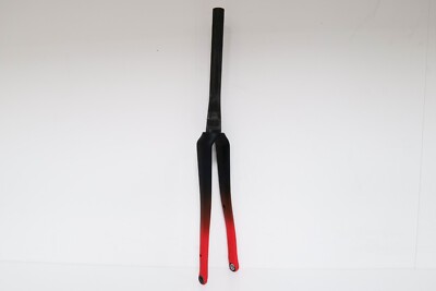 Tifosi Scalare Rennrad Gabel Carbon Scheibenbremse schwarz / rot - 1 1/8'' bis 1 1/2''