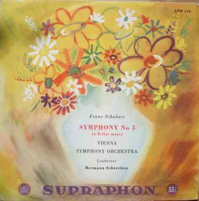 Schubert Symphony No. 5 In B Flat Major MONO Vinyl Single 10inch Supraphon