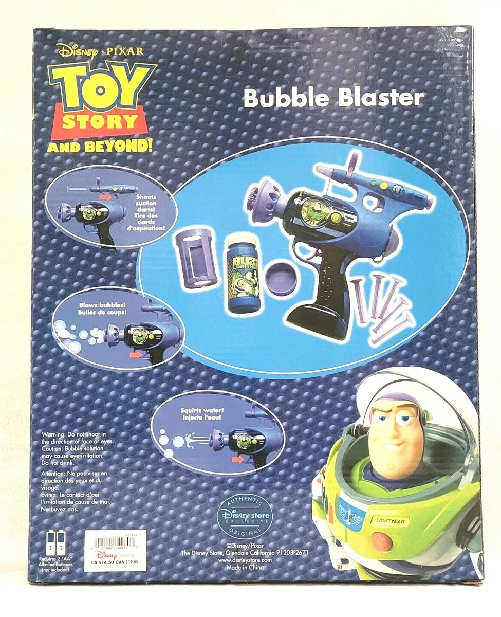 Disney Toy Story Buzz Lightyear Bubble Blower Light Up Blaster Disneyland -  NEW