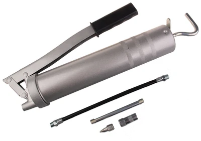 Handhebelpresse Fettpresse mit Zubehör 5 teilig für 400g Kartuschenpresse Presse - Bild 1 von 2