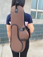 brown Alto Saxophone Case Lightweight Oxford Material Carry Effective Protection