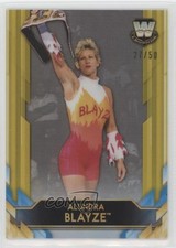 2020 Topps Chrome WWE Big Legends Gold Refractor 27/50 Alundra Blayze #BL-1 7ez
