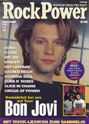 Rock Power - Ausgabe Nr. 22 (März 1993) mit Superposter von Slayer und Manowar