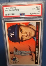 1955 Topps Baseball Bill Skowron #22 PSA 4 VG-EX