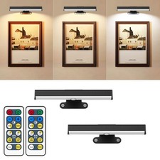 2PACK Wireless Picture Light for Wall LED Battery Operated Wall Light with Re...