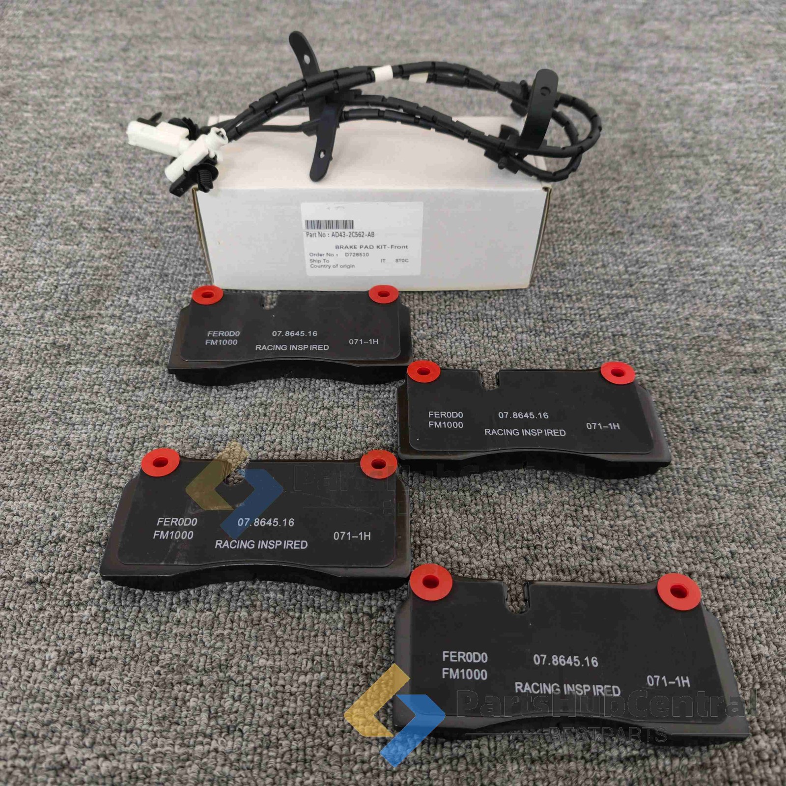 New Rear Brake Pad Kit For Aston Martin Rapide AD43-2C562-AA + FREE SENSOR US