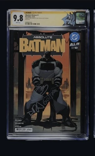 Absolute Batman #1 CGC SS 9.8 Graded SIGNED Snyder & Dragotta Cover A 1st Print