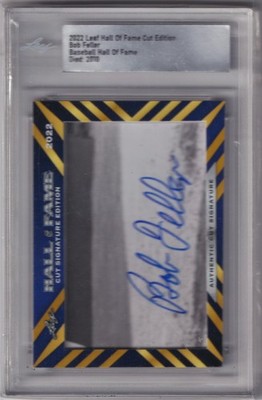 2022 Leaf Hall of Fame Cut Signature Edition #NNO Bob Feller