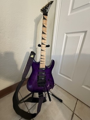 Jackson JS34Q Dinky DKAM Electric Guitar - Transparent Purple Amp included