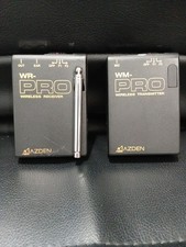 Azden WR-PRO Wireless Receiver  WM-PRO Transmitter System Tested Turns On Read