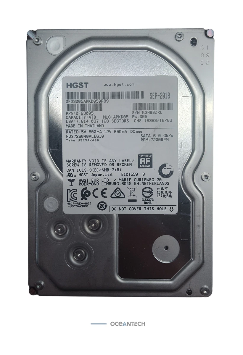 HGST 4TB Computer Internal Hard Disk Drives for sale | eBay