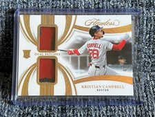 2025 Panini Flawless Kristian Campbell Dual Patches Gold /10 #DP-KC MEM RC AC3