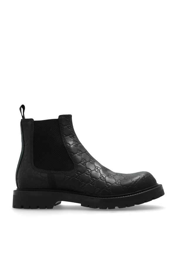 Gucci - Men - Monogram Chelsea Boots - Black 280790₽