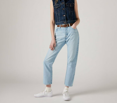 Levis 501 Cropped Jeans Djai Luxor Blau Größe W30 L28 *REF29-65
