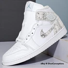 Nike Air Jordan 1 Mid SE "Distressed" White Field Silver IR2271-100 Men's NEW