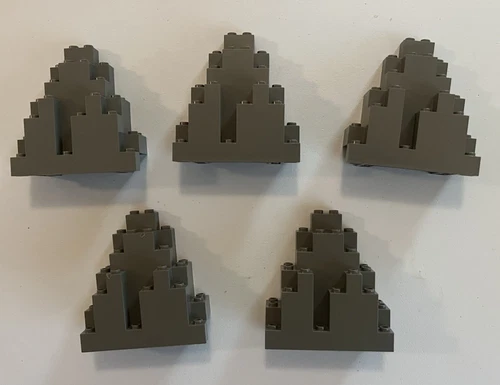 LEGO Castle Rock Panel Lot - 6083 Dark Gray Triangular 3x8x7 LURP Free Shipping!