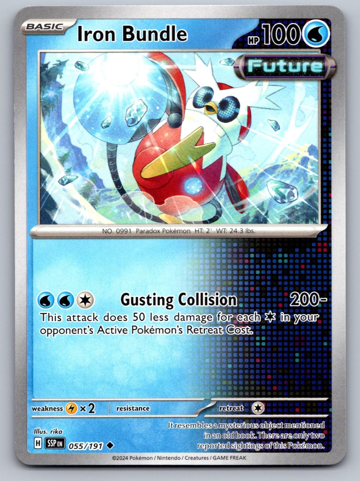 Iron Bundle 055/191 Uncommon Surging Sparks Pokemon Near Mint