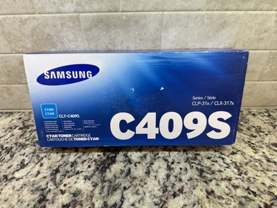 Genuine Samsung CLT-C409S / CLTC409S Cyan Toner Cartridge for CLP-31x / CLX-317x