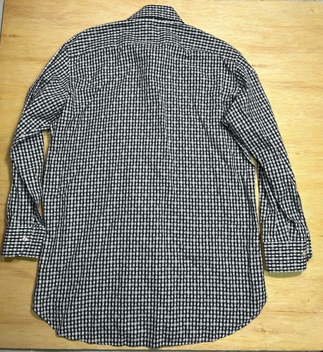 Etro Milano Hemd 41 EU 16 US Schwarz Weiß Geometrisch Langarm Italien EUC - Bild 11 von 13