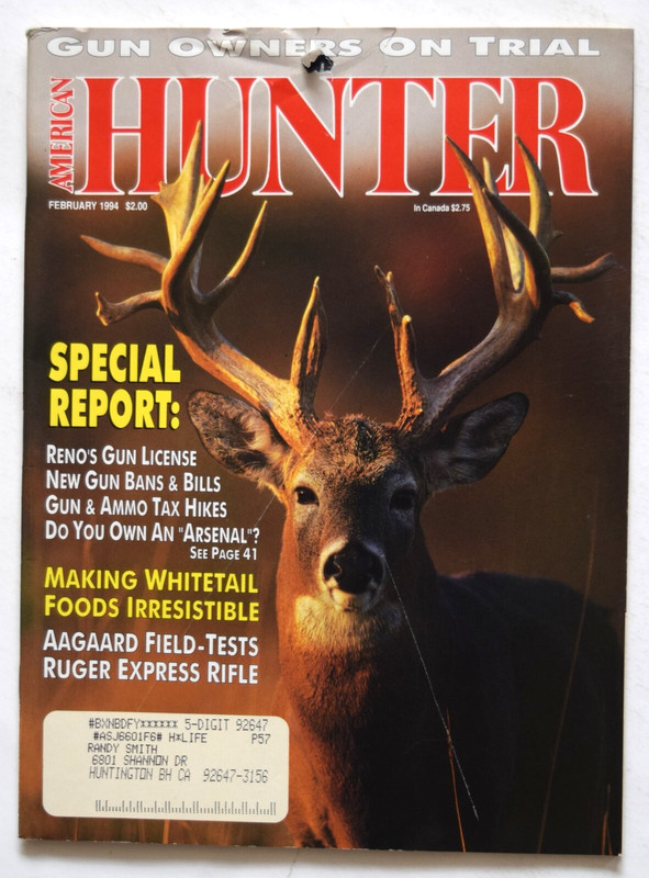 AMERICAN HUNTER MAGAZINE - FEBRUARY 1994