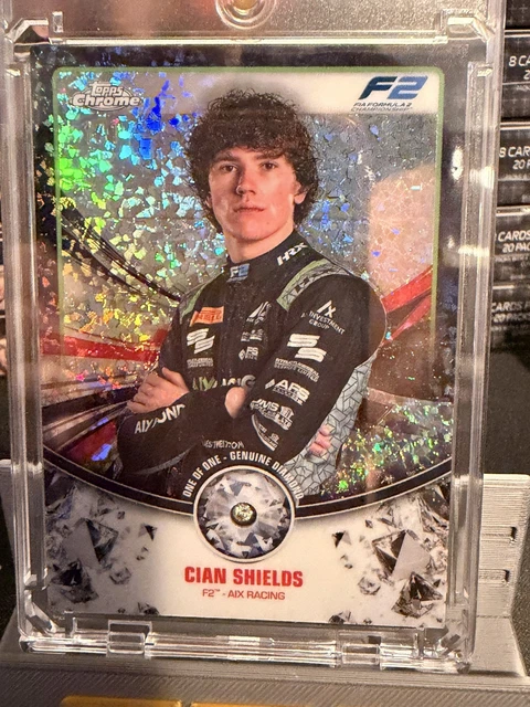 2025 Topps Chrome F1 Diamond Anniversary Base Diamond Relic F2 Cian Shields 1/1