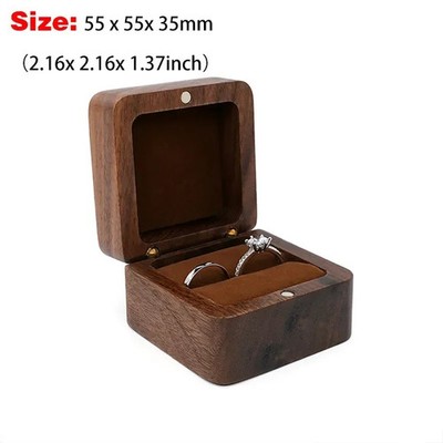 Holz Schmuckbox Blanko Organizer Ring Ohrring Armband Verpackung