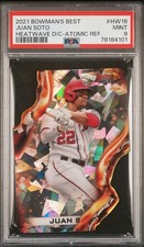 2021 Bowman's Best Juan Soto Heatwave Die Cut Atomic Refractor #HW-16 PSA 9 SSP