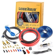Amp Wiring Kit Ture 4 AWG Amplifier Installation Wiring Kit - Car 4 Gauge