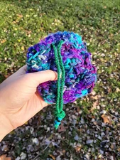 Crazy Crochet Dice Pouch / Crocheted Dice Pouch / Dice Pouch TTRPG Accessories 