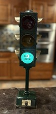 Vintage 1960s B&B Bar Open/Last Call/Closed Traffic Light Signal Lamp Made Japan