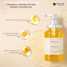 Weilaiya Calendula Skin Beautifying Essence Shower Gel 450mL+FREE PRIORITY SHIP