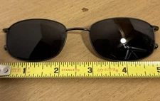 Vintage Clip On Tinted Sunglasses Metal Magnetic Frame With