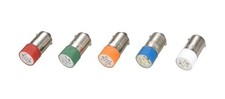 SMD 12V DC LED 9mm BA9s Base Replacement Bulbs for Indicator Lights Pack of 2