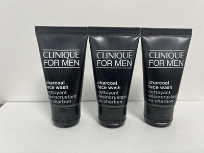 3x Clinique For Men Charcoal Face Wash 30 ml / 1 oz