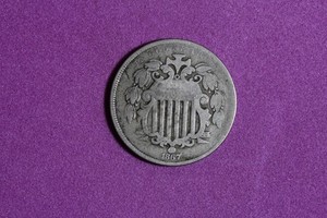 Estate Find 1867 - Shield Nickel #K60448