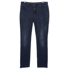 Chico's Jeans 1R/8R So Slimming Girlfriend Slim Leg Blue Denim Stretch