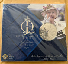 ROYAL MINT &pound;5 FIVE POUND COIN SEALED PACK QUEENS DIAMOND JUBILEE BU