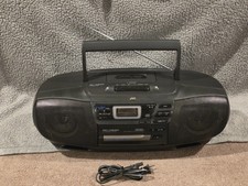 Vintage JVC RC-X540 Portable CD Cassette Tape Player Boombox w/ Power Cord Works