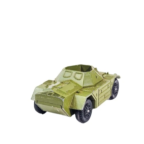 Dinky Toys No. 680 Ferret Armoured Car Military Die-Cast Model Vintage Unboxed.