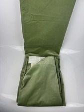 Pair Green Velvet / Velour Lined Curtains - 61" Drop BY 43" Width - Each