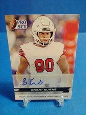 2022 Leaf Pro Set Draft Brant Kuithe Auto RC Rookie UTES Rookie #PSA-BK1