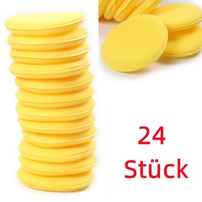 24X Auto Polierschwamm Auftragsschwämme Hand Pad Applikator Soft Medium Hart Wax