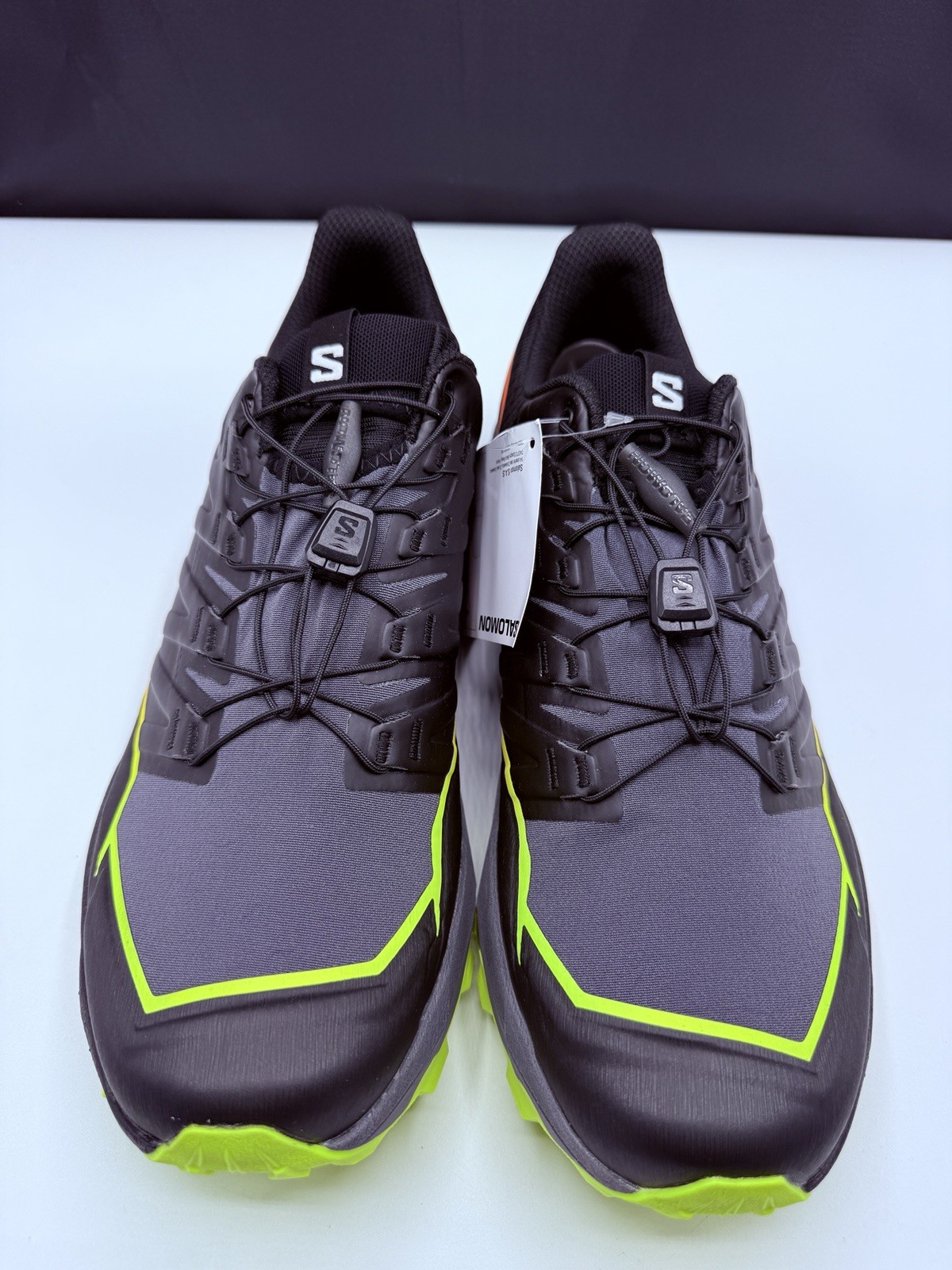 Scarpe Salomon Thundercross da uomo taglia 10 5 nere tonalità silenziose escursionismo outdoor