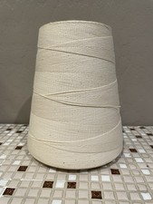 Yarn Industrial Cone 5-Ply White Cream Color Yarn No. 12