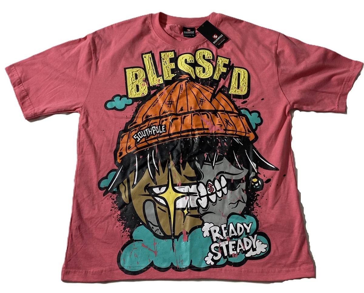 AFB BIG POLO SHIRTS　希少サイズ　swag y2k Y2K South Pole NWT Large Short Sleeve T-Shirt Graphic Blessed